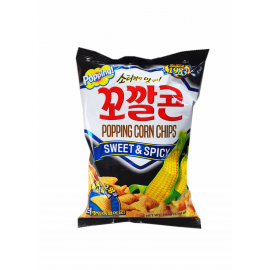 Lotte Popping Corn Chips 甜辣味